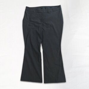 Lane Bryant Pull-On Flare Work Pants Charcoal Gray Women Size 18 Average Stretch